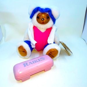 Robert Raines Bear Angie Aerobics numbered 1158 of 5000 Tag Wood Face Exercise
